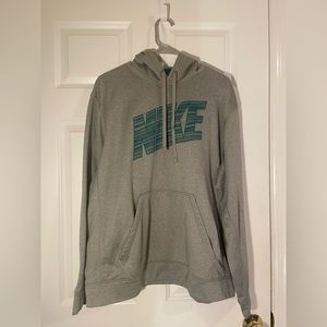 Men’s Nike Sweatshirt - Gray/Green XL